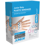 AEROPLAST Plastic Junior Strip 7.2 x 1.9cm Box/40