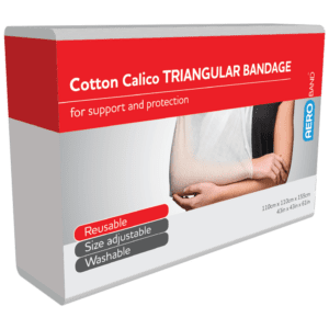 AEROBAND Cotton Calico Triangular Bandage 110 x 110 x 155cm Bag/10