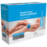 AEROPLAST Premium Visual Strip 7.5 x 2.5cm Box/100