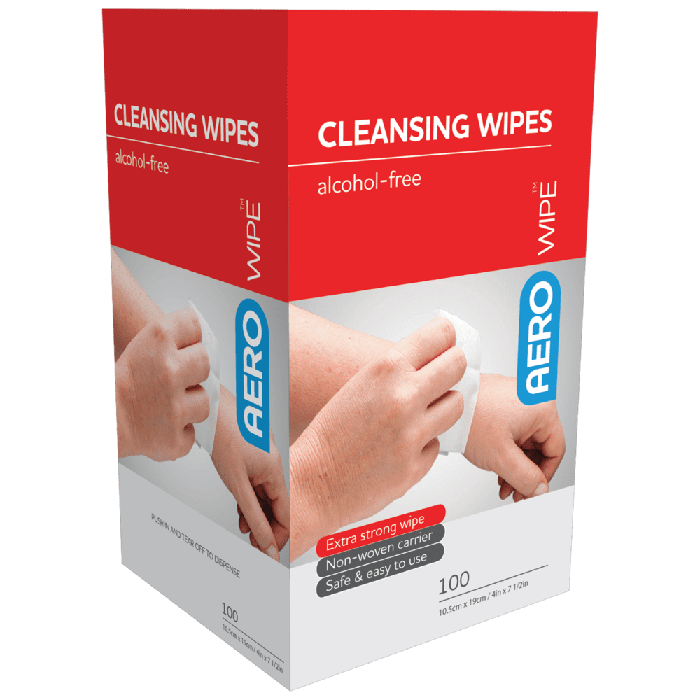 AEROWIPE AlcoholFree Cleansing Wipes Box/100 Aero Healthcare
