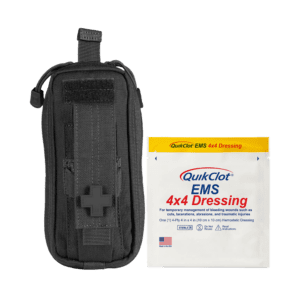 RAPIDSTOP Small Bleed Control Kit with QUIKCLOT EMS Dressing- Tactical 8 x 18 x 6cm