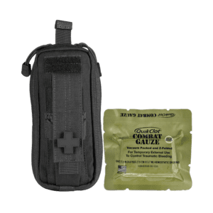 RAPIDSTOP Small Bleed Control Kit with QUIKCLOT Combat Gauze- Tactical 8 x 18 x 6cm