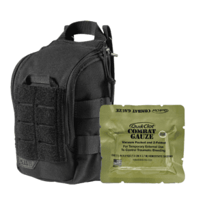 RAPIDSTOP Medium Bleed Control Kit with QUIKCLOT Combat Gauze- Tactical 13 x 18 x 8cm