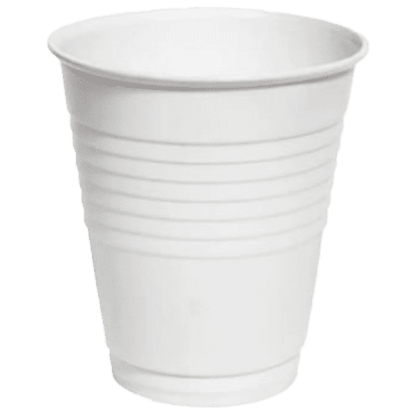 Plastic White Disposable Cup