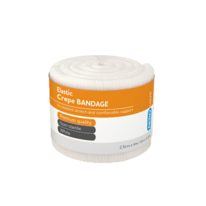 AEROCREPE Elastic Crepe Bandage 2.5cm x 4M Wrap/12