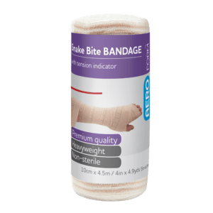 AEROFORM Short Snake Bite Bandage with Indicator 10cm x 4.5M Wrap/12
