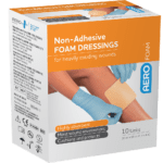 AEROFOAM Non-Adhesive Foam Dressing 10 x 10cm Box/10