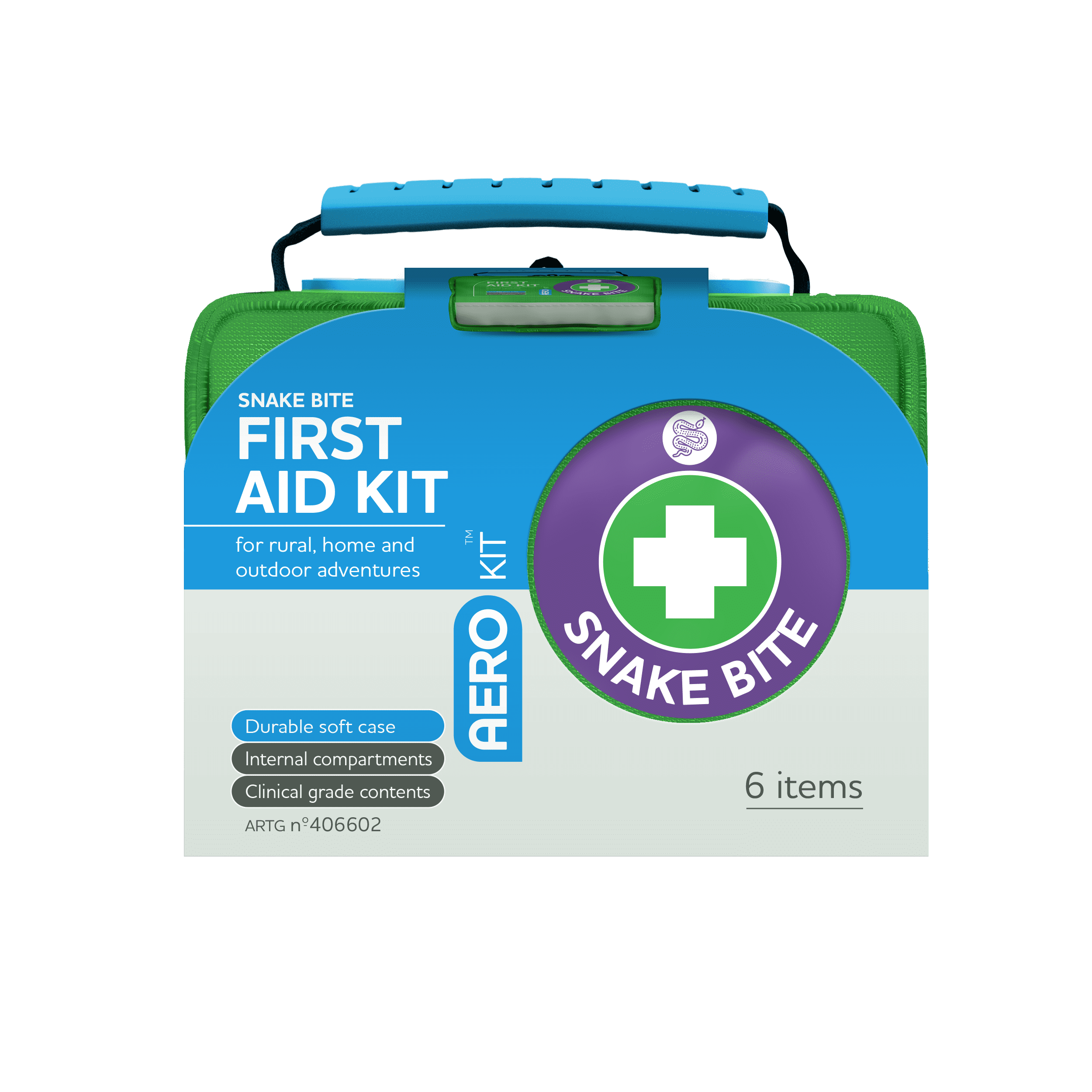 AEROKIT Snake Bite First Aid Kit Softpack Green | Aero Healthcare