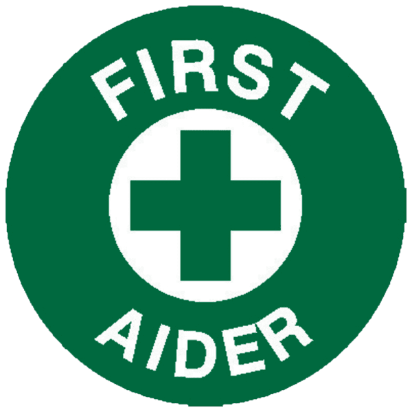 First Aider Sticker 5 x 5cm Sheet/5