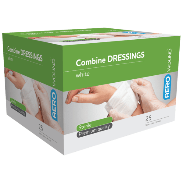 AEROWOUND Combine Dressing 10 x 10cm Box/25 - Customers also search for: baremedical 2309087 Dressing Combine 10Cm X10M Roll White N/S,Livingstone LM090X127BN Melior Combine Dressing Pads,9 x 12.7 cm,Nonwoven,Cotton Filled,Sterile,1/Pack,130/Dispenser Box,Sentry NWC001 Non-Woven Combine Dressing,Sentry NWC001,ACD Aerowound Combine Dressing,2050 Combine Dressing 10cm x 10cm,11013010 Sage Combine Dressing,SB890 Surgical Basics Combine Dressings 10x12cm Display Of 25,10205001 Combine Dressing Pad 10cm x 10cm