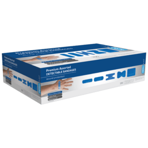 AEROPLAST Premium Detectable Assorted Dressings Box/100