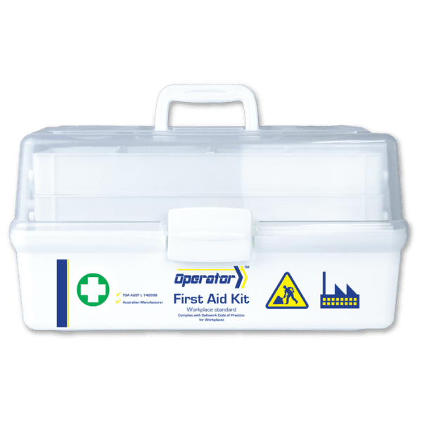 OPERATOR 5 Series Plastic Tacklebox First Aid Kit 42 x 21 x 22cm - Customers also search for: First Aid Kits Australia K430 K430,First Aid Kits Australia K450 K450,Uneedit F1-B,A39344 Trafalgar National Workplace Portable First Aid Kit - Poly Case,B1-EA1 UFirst Aid: Complete Electrical Workers Kit in Blue Plastic Portable Case,F1-B F.A.KIT: COMPLETE NATIONAL (B) WORKPLACE PORTABLE PLASTIC,F3-B F.A.KIT: COMPLETE NATIONAL (B) WORKPLACE PORTABLE PLASTIC,F3-BP F.A.KIT: COMPLETE NATIONAL (B+) WORKPLACE PORTABLE GREEN PLASTIC CASE,F6-BX-C F.A.KIT: COMPLETE NATIONAL (BX) CONSTRUCTION PORTABLE PLASTIC CASE,K-F1-B KAP F.A.KIT: COMPLETE WORKPLACE (B) in PORTABLE PLASTIC CASE,K-F3-BP KAP F.A.KIT: COMPLETE WORKPLACE (BP+) in PORTABLE GREEN PLASTIC CASE,FAEIT ESSENTIAL INDUSTRIAL RESPONSE FIRST AID KIT IN PLASTIC TACKLE BOX,677502 Workplace National First Aid Kit Portable,20302324 Brenniston High Risk Portable First Aid Kit,20303100 Brenniston High Risk Portable Red/Black First Aid Kit