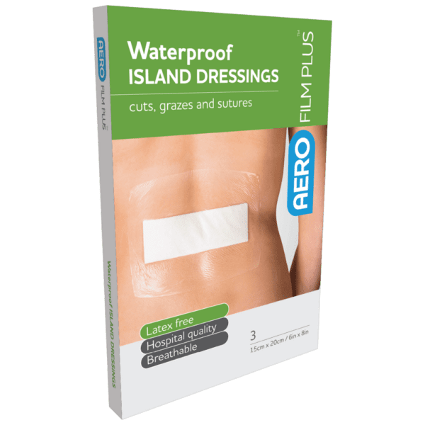 AEROFILM PLUS Waterproof Island Dressing 15 x 20cm Box/3 - Customers also search for: AsGUARD Clear + ISC001 AsGUARD Clear + Film Island Dressing,Sentry SAGISC001 AsGUARD Clear Plus Island Film Dressing,4 x 5cm,Sterile,ISC001,50 per Box,Sentry ISC001,13070017 Bodichek Waterproof Film Dressing,13070009 Bodichek Waterproof Film Island Dressing,13070014 Bodichek Waterproof Film Island Dressing,13070010 Bodichek Waterproof Film Island Dressing,13070016 Bodichek Waterproof Film Island Dressing