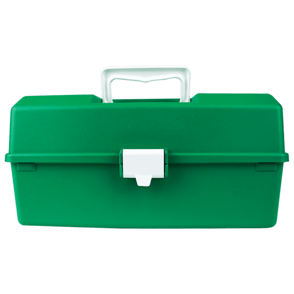 AEROCASE Green Plastic Tacklebox with 1 Tray 16 x 33 x 19cm - Customers also search for: B1 B1,Conforming Bandage,5cm,3pk,F1 F.A.KIT: CASE PLASTIC FISCHER 1 TRAY GREEN