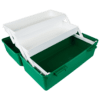 AEROCASE Green Plastic Tacklebox with 2 Trays 20 x 40 x 23cm - Customers also search for: B1 B1,Conforming Bandage,5cm,3pk,F1 F.A.KIT: CASE PLASTIC FISCHER 1 TRAY GREEN