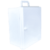 AEROCASE Large White Plastic Cabinet with Knob Closure 32 x 37 x 18cm - Customers also search for: 6P F.A.KIT: CASE PLASTIC FISCHER WALL MOUNT LARGE (Key Lock)