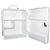 AEROCASE Large White Plastic Cabinet with Key Latch 32 x 37 x 18cm - Customers also search for: 6P F.A.KIT: CASE PLASTIC FISCHER WALL MOUNT LARGE (Key Lock)