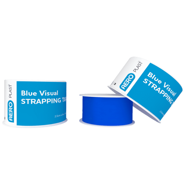 AEROPLAST Visual Strapping Tape 2.5cm x 5M - Customers also search for: bandaid,Trafalgar 101074 BLUE WATERPROOF TAPE 2.5CM X 5M,69045 Blue Tape ‚Äö√Ñ√∂‚àö√ë‚àö¬® 2.5 x 5m,112001 Strapping Tape Blue 2.5cm x 5m,10407001 Blue Visual Tape 2.5cm