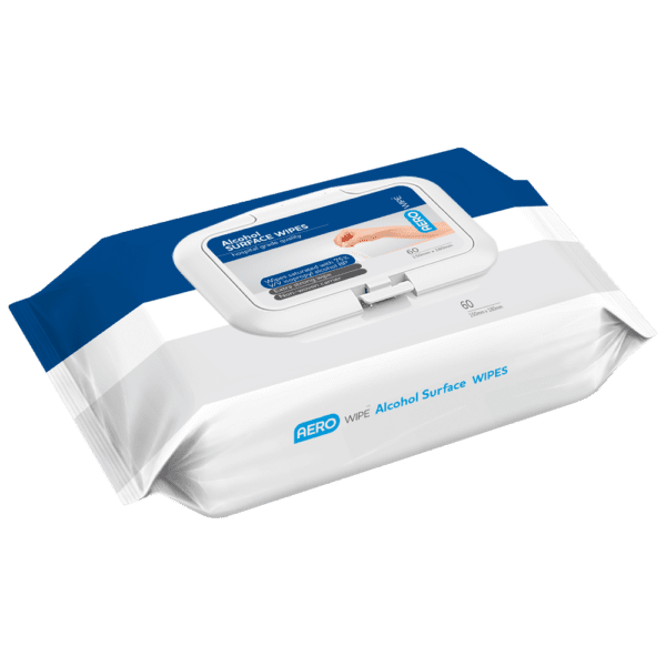 AEROWIPE 75% Isopropyl Alcohol Surface Wipes Pouch/60 (DG)