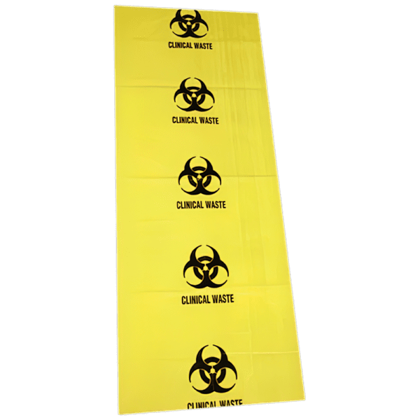 AEROHAZARD Biohazard Clinical Waste Bag 120L – 55um (490 x 1200mm) - Customers also search for: Sentry LB001 Locker Bags,4057 Specimen Bio Hazard Bag -26 x 16 cm