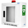 CARDIACT Alarmed AED Cabinet with Strobe Light 42 x 38 x 15.5cm - Customers also search for: Trafalgar 880337 AED Cabinet with Alarm and strobe,RDC150 Alarmed AED Cabinet,DEFIB-007 MEDIQ DEFIB ALARMED CABINET-SUITS HS1 AND FRX