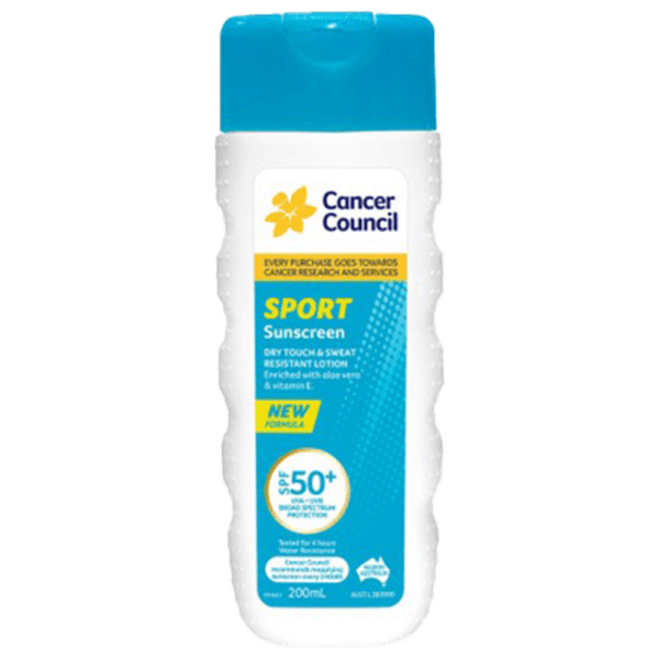 CANCER COUNCIL SPF50+ Sport Sunscreen Bottle 200mL - Customers also search for: A50616 Ultra Protect SPF50+ Sunscreen Bundle,11502016 Hamilton Sunscreen 50+ 1L