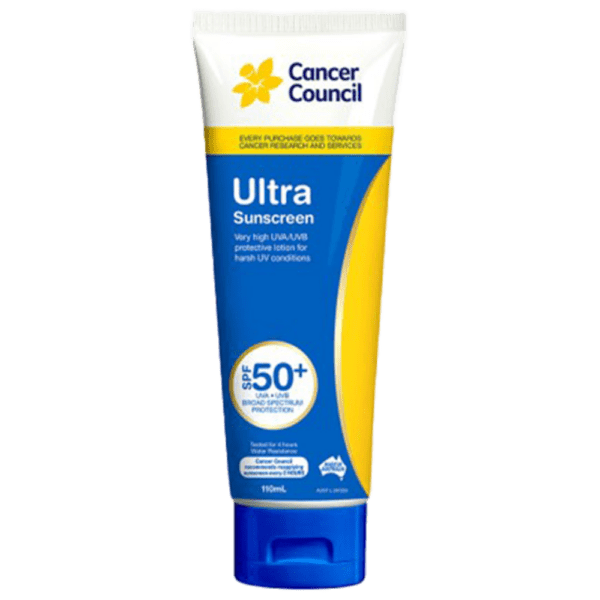 CANCER COUNCIL SPF50+ Ultra Sunscreen Tube 110mL - Customers also search for: A50616 Ultra Protect SPF50+ Sunscreen Bundle,11502016 Hamilton Sunscreen 50+ 1L