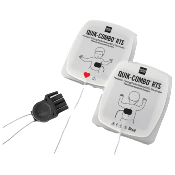 LifePak RTS electrodes with QUIK-COMBO connector – Pediatric (for LP12, LP15 & LP20)