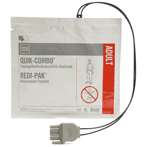 LIFEPAK Quik-Combo Redi-Pak Electrodes – Adult (for LP1000, LP12, LP15 & LP20E)