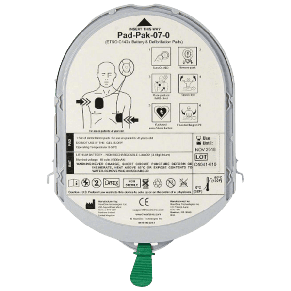 Aviation Approved Pad-Pak Adult - Customers also search for: Trustpilot PDPK03 Heartsine Battery & Pad-Pak - ADULT