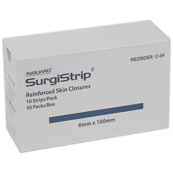 AEROPLAST Wound Closure Strips 6 x 100mm 10 strips/card Box/50 - Customers also search for: AsGUARD SurgiStrip C-04 AsGUARD SurgiStrip Reinforced Skin Closures (10s),N/A Leukostrips  packs,SB871 Surgical Basics Butterfly Closures 10 Per Pack