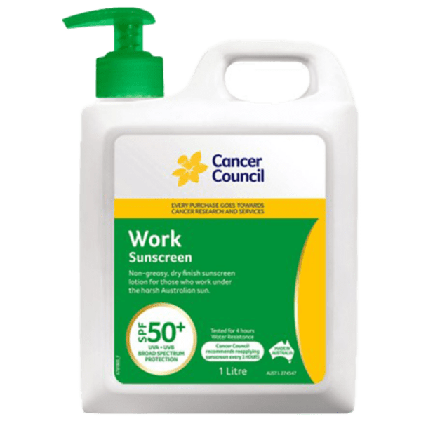 CANCER COUNCIL SPF50+ Work Sunscreen Pump 1L - Customers also search for: A50616 Ultra Protect SPF50+ Sunscreen Bundle,11502016 Hamilton Sunscreen 50+ 1L