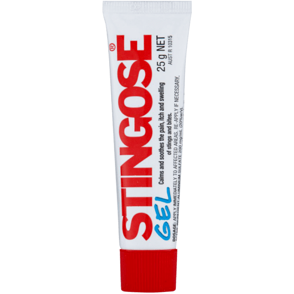 STINGOSE Gel 25g (Blister Pack) - Customers also search for: FRS035 Stingose Gel,25g Tube,A23101 Stingose Gel Tube 25g,09100A Stingose Gel 25g,10801062 Stingose Gel 25g