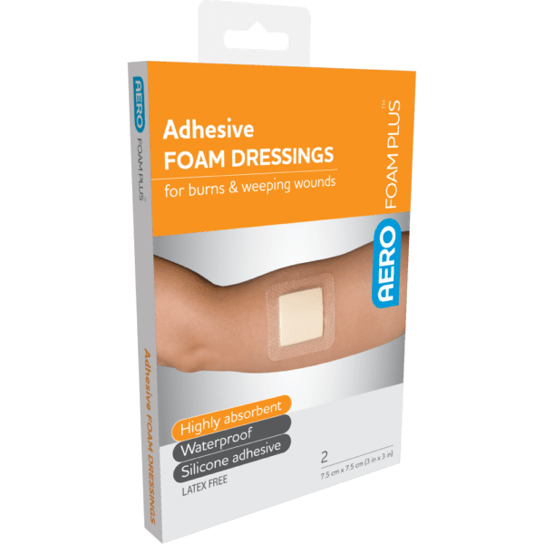 AEROFOAM PLUS Adhesive Foam Dressings 7.5 x 7.5cm Box/2 - Customers also search for: Coloplast BIOTANE Biataine Non Adhesive Foam Dressing,15 x 15cm,5 per Box,ConvaTec AQCFDAD10X10CM AQUACEL (CVT) ADHESIVE FOAM DRESSING,10CM X 10CM,10/PK,ConvaTec CT421557 ConvaTec Foam Lite Adhesive Dressing,8cm x 8cm,10 Pieces/Box,ConvaTec CT421561 ConvaTec Foam Lite Adhesive Dressing,15cm x 15cm,10/Box,Medstock MS1010F MedStock FoamN/Adh Dress10x10cmBx10,Medstock MS1010SF MedStock SilFmDressBord 10x10cmBx10,MedStock PHA101010SF Multipack Silicone Foam Dressing with Border,Smith & Nephew SN1280 Smith & Nephew Allevyn Adhesive Dressing,17.5cm,10 per pack (SN0045),Smith & Nephew ALAFDL Allevyn Life Adhesive Foam Dressing,15.4 x 15.4cm,Large,10 per Box,Smith & Nephew ALAFDS Allevyn Life Adhesive Foam Dressings,Small,10.3 x 10.3cm,Smith & Nephew ALAFDM Allevyn Life Adhesive Foam Dressings,Medium,12.9 x 12.9cm,Smith & Nephew 66800270 Allevyn Gent Bord 10x10cm Bx 10,Smith & Nephew 36361440 Allevyn Life Sml 10.3x10.3cm Pk2,12633914 Healband Foam Dressing