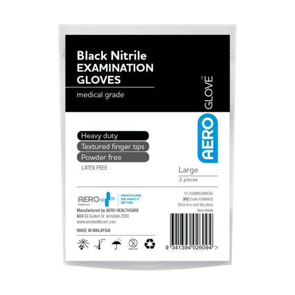 AEROGLOVE Large Black Nitrile Powder-Free Gloves Bag/2 - Customers also search for: baremedical 2054491 Glove Exam Nitrile Small N/S P/Free Std Cuff Blue,baremedical 2386867 Glove Exam Nitrile Small,3054S Nitrile Gloves -100 Pack Small,13015019 Bodichek Glove Exam Nitrile Powder Free,PP1086 Medicom Nitrile Powder Free Blue Glove Small 100pk,BNG7400 Clearance - Bastion Nitrile Gloves White Powder Free 100pk,PP1000B Medicom Nitrile Biodegradeable Gloves Small 100pk,11601010 Nitrile Glove Disposable Powder Free Blue Small (100)