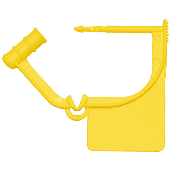 Small Yellow Plastic Safety Seal