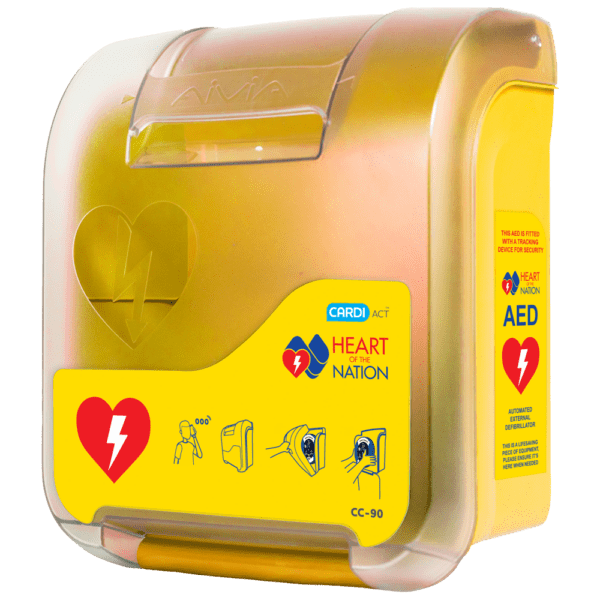 HOTN CARDIACT Alarmed AED Cabinet (Yellow)