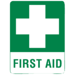 Large Metal First Aid Sign 60 x 45cm