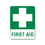 Large Poly First Aid Sign 60 x 45cm