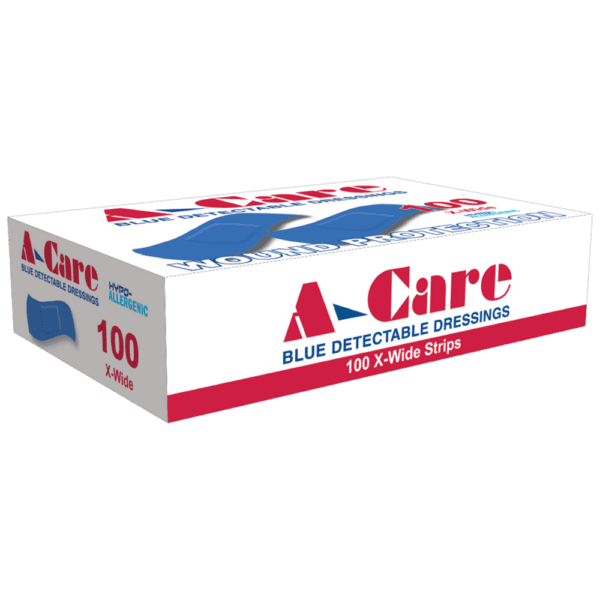 A-CARE Detectable Standard Strips 7.5 x 2.5cm Box/100