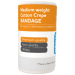 AEROCREPE Medium Cotton Crepe Bandage 7.5cm x 4M Wrap/12