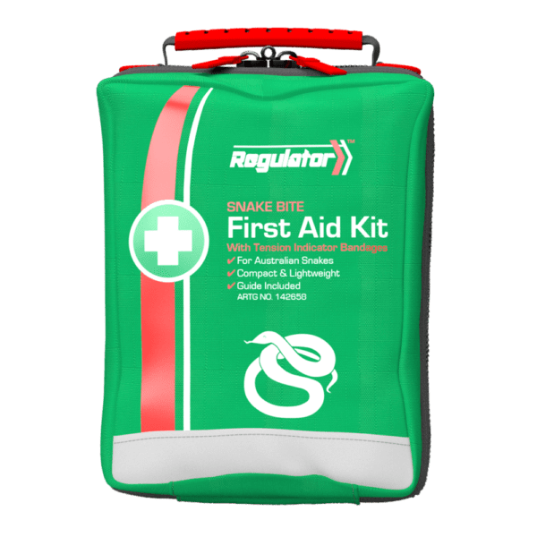 REGULATOR Snake Bite Kit 8 x 7 x 12cm - Customers also search for: First Aid Works FAWT1SB Snake Bite Kit,Livingstone FAKCONSNAKEN Livingstone Snake Bite First Aid Kit,Complete Set In Nylon Pouch,SWM-V SWM-V,Trafalgar A25598 Trafalgar Snake Bite Kit,Trafalgar 856925 Snake Bite First Aid Kit,BP4-SBB F.A.KIT: COMPLETE SNAKE BITE - BASIC,SWM-V F.A.KIT: MODULE SAFE WORK AUSTRALIA VENOMOUS BITES,SWM-VS F.A.KIT: MODULE SAFE WORK AUSTRALIA VENOMOUS BITES (VS) COMPLETE,KSNAKEP Snake Bite Kit - Premium - 2 Bandage,90040887 Trafalgar Snake Bite Kit,T30020,20610109 Brenniston Snake Bite First Aid Kit