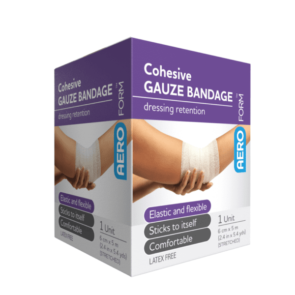 AeroForm Cohesive Gauze Bandage 6cm x 5M - Customers also search for: Smith & Nephew 36361492 Primagauze Cohesive 2.5cm x 2m x2