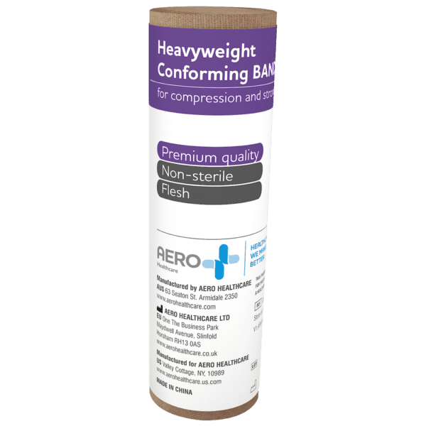 AEROFORM Heavyweight Conforming Bandage 15cm x 4M Wrap/12 - Customers also search for: 3M AH019433939 Nexcare Band H/W Crepe 100mmx2.3m,Essity 73050-03 H/Crepe 8140 Band Hvy 10cmx2.3m,First Aid Only 5-903-001 4"x5 yd. Elastic Bandage,MEDICREPE WB003H MEDICREPE Elastic Crepe Bandage,MEDICREPE WB004H MEDICREPE Elastic Crepe Bandage,Medique 65501 Elastic Wrap w/ Clips 4",Smith & Nephew 36361485 Primacrepe Band Hvy Tan 10cm x 2.3m,B3 B3,Heavy Crepe Bandage,10cm,2pk,B3-BULK B3-BULK,10pk,A37611 First Aiders Choice Fac Heavy Crepe Bandage W10Cm,21112 Crepe Heavy 10cm x 2m,AFHP Premium Heavy Weight Bandages,1064 Compression Bandage-10cm