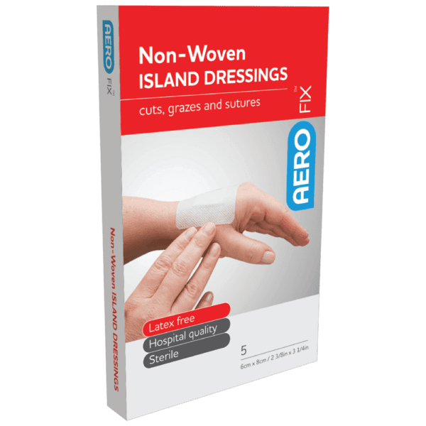 AEROFIX Non-Woven Island Dressing 6 x 8cm Box/5 - Customers also search for: AsGUARD Flex + ISD030 AsGUARD Flex + Non-Woven Island Dressing,baremedical 1990237 Dressing Adh Cloth 5 X 7Cm,baremedical 2528036 Island Dressing (Sterile),Essity 72380-00 L/Med 5cmx7.2cm x50,Essity 72382-00 L/Med T Plus 5cmx7.2cm x50,Leukoplast 7645027 Leukoplast  soft white,Medstock MS100710NSI MedStock Fabric IsDress 7x10cm x100,MedStock MS100507NSI MedStock Fabric IsDress 5x7cm x100,Smith & Nephew 66001478 Cutiplast 7.2x5cm x100 1478,Smith & Nephew 7135 Primapore Dress 8.3x6cm x50 7135,Smith & Nephew 66003634 Primapore Dress 7.2x5cm x50,Trafalgar 101306 ISLAND DRESSING 7.5CM X 5CM BOX 50,FRD148 Island Dressing,6 x 8cm,50pk,S631 Primapore Dressings 830x60mm Pk 50,13070001 Bodichek Non-Woven Island Dressing,10204033 Primapore Island Dressing 7.2cm x 5cm (50),10204035 Primapore Island Dressing 8.3cm x 6cm (50)