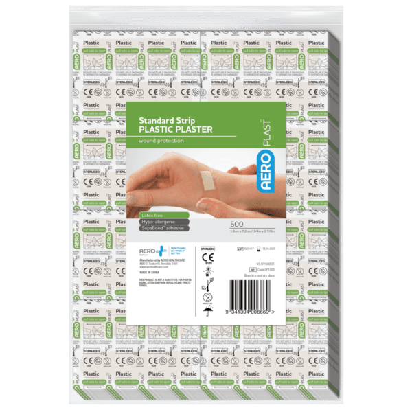 AEROPLAST Plastic Standard Strip 7.2 x 1.9cm Bag/500 - Customers also search for: bandaid,Band - Aid 37206127,First Aid Only G155 3/4"x3" Plastic Bandages,100/box,Johnson & Johnson 3720612704 Bandaid Plst Strp 100,Medique 102133 3/4" x 3" Plastic Strip Bandages,Trafalgar 41007 ELASTOPLAST PLASTIC STRIPS PK100,P12 P12,Adhesive Plasters,Plastic,72 x 19mm,100pk,S646 Adhesive Strip Medical Rapaid,S628 Band Aid J3510 Adhesive Bandages Pkt 100,S632 L/Plast S72590-01 Plastic Strips Pkt 100,62610511 Healband Plastic Strips,72x20mm,50's,13010004 Bodichek Strips Plastic 72x20mm Sterile,SB874 Surgical Basics Plastic Strips 75 Per Pack,9300610000000 Fabric 24's,10201002 Plastic Dressing Strips 1.9cm x 7.2cm (100)