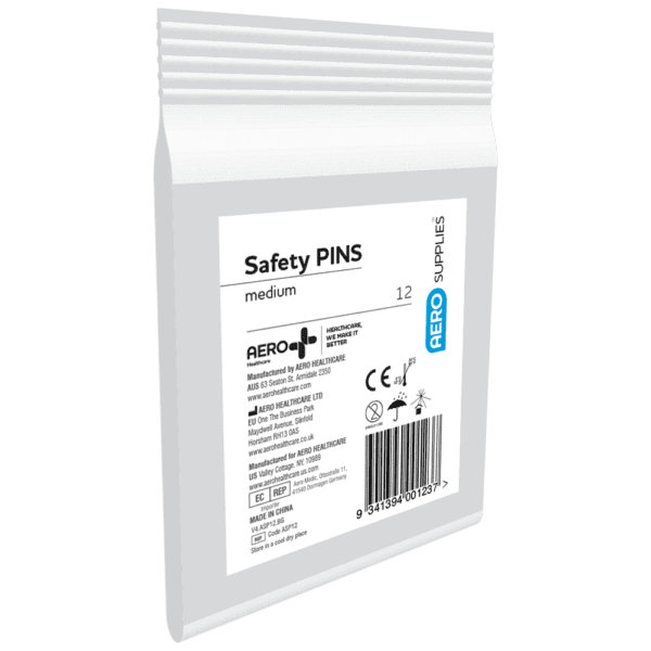 AEROSUPPLIES Medium Safety Pins Bag/12