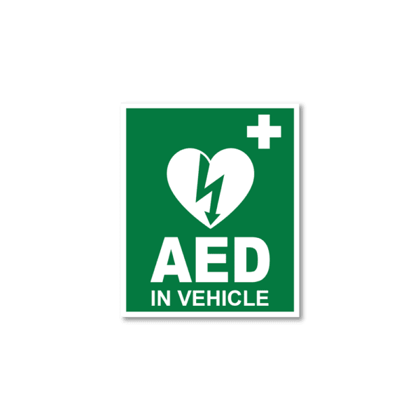 CARDIACT AED In Vehicle Window Sticker 10 x 12cm - Customers also search for: Trafalgar 879832 AED Defibrillator Labels - AED in Vehicle,90 x 125mm,Pack of 5,RD5102 AED Window Sticker,100 x 120mm