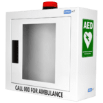 CARDIACT Alarmed AED Cabinet with Strobe Light 42 x 38 x 15.5cm