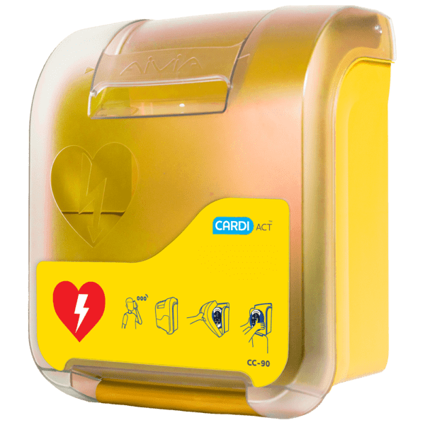 CARDIACT Alarmed AED Cabinet (Yellow)